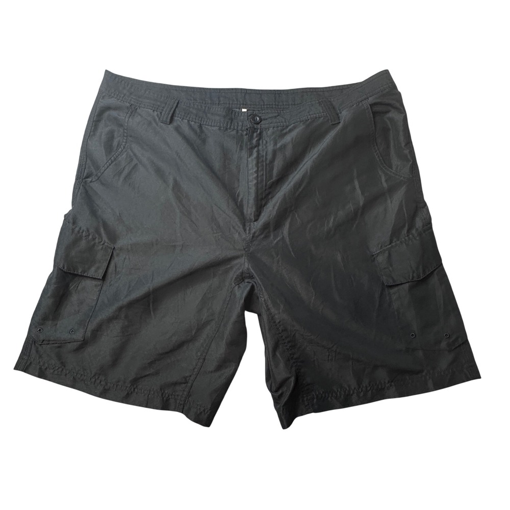 Magellan‎ Outdoors Cargo Shorts Mens 40 Black Round Rock Water Repellent Hiking